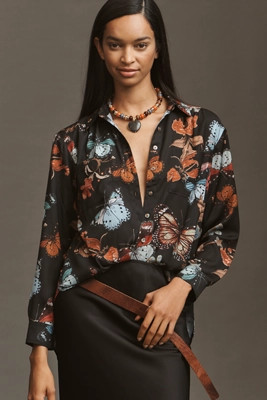 The Brielle Relaxed Buttondown Blouse | Anthropologie (US)