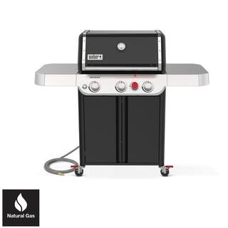 Genesis E-325 3-Burner Natural Gas Grill in Black with Large Sear Zone | The Home Depot