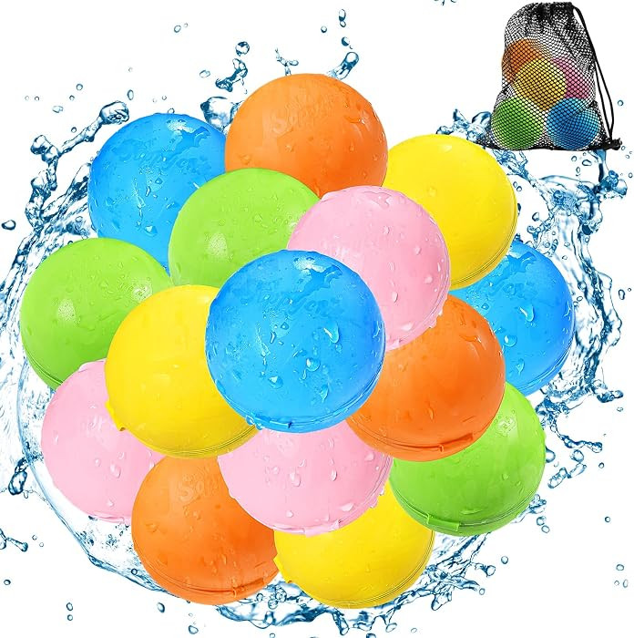 SOPPYCID Reusable Water Bomb balloons, Magnetic Refillable Water balls - Pool Toys for Boys and G... | Amazon (US)
