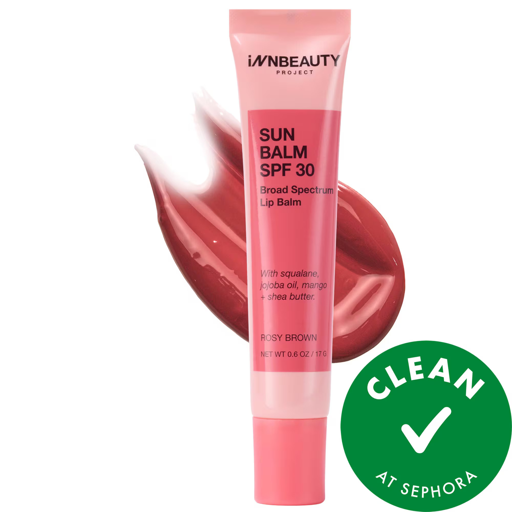 INNBEAUTY PROJECT Sun Balm Mineral SPF 30 Broad Spectrum Lip Balm Rosy Brown 0.6 oz / 17 ml | Sephora (US)