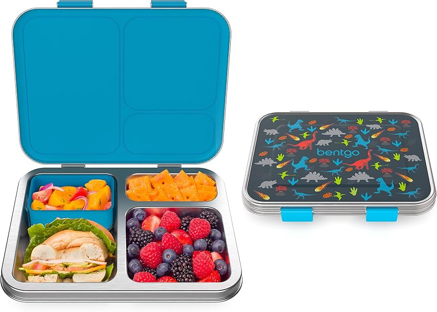 Bentgo® Kids Stainless Steel Prints Leak-Resistant Lunch Box - New Improved 2022 Bento-Style wit... | Amazon (US)