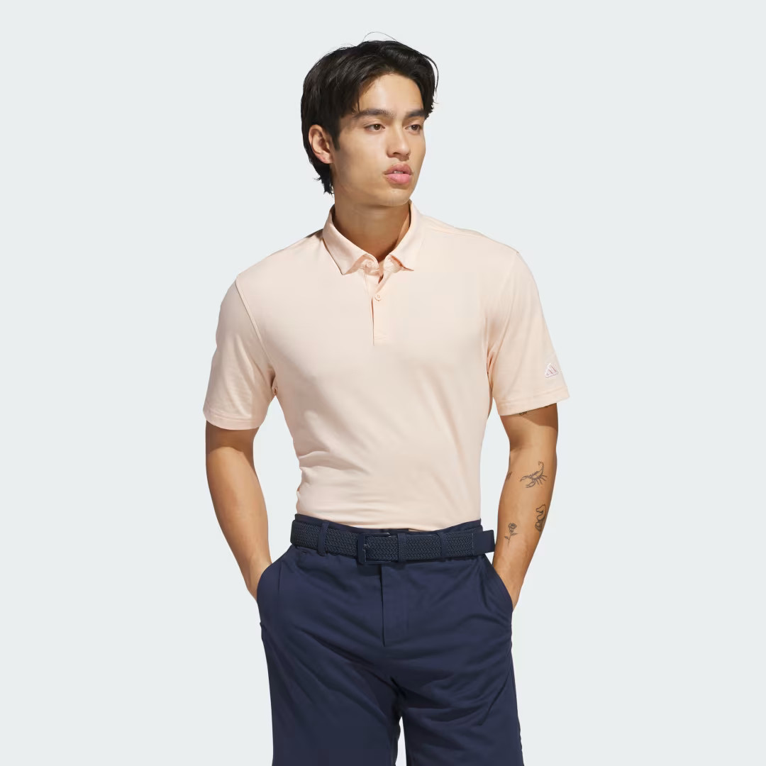 adidas Go-To Polo Shirt Powder Coral Mel. 2XL Mens | adidas (US)