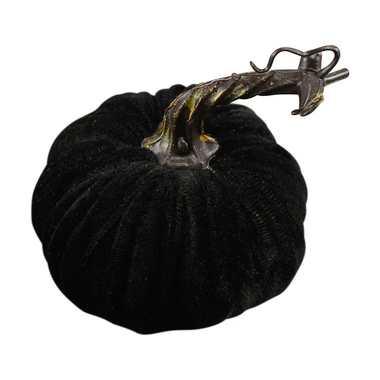 SUWHWEA 1 Pc Handmade Velvet Pumpkins Decor Super Soft Stuffed Pumpkin With Exquisite 2022 Hallow... | Walmart (US)