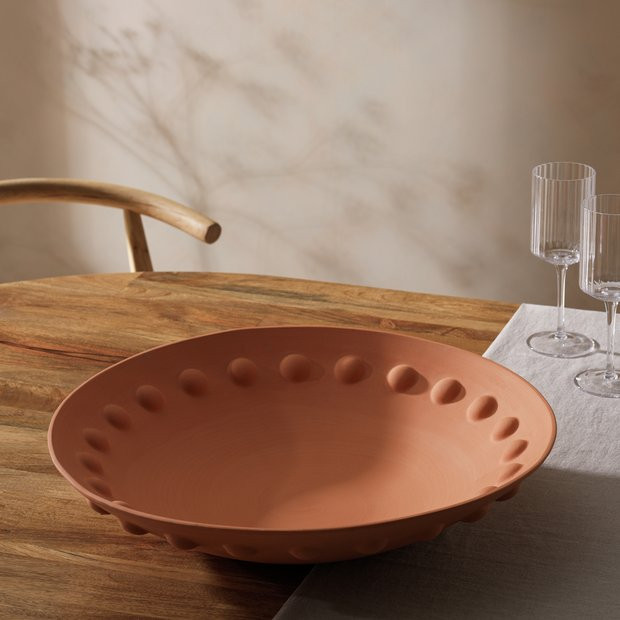 Buy Habitat Beaded Terracotta Bowl | Vases | Habitat | Habitat UK