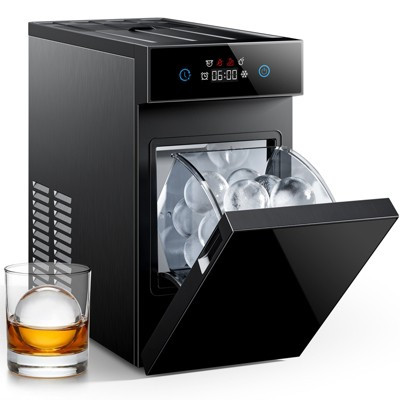 Ecozy Chillio 2.1" Clear Ice Ball Maker with CrystalFlux Technology, Compact Design, 30-Min Ice, Self-Cleaning for Whiskey & Home Bar | Target