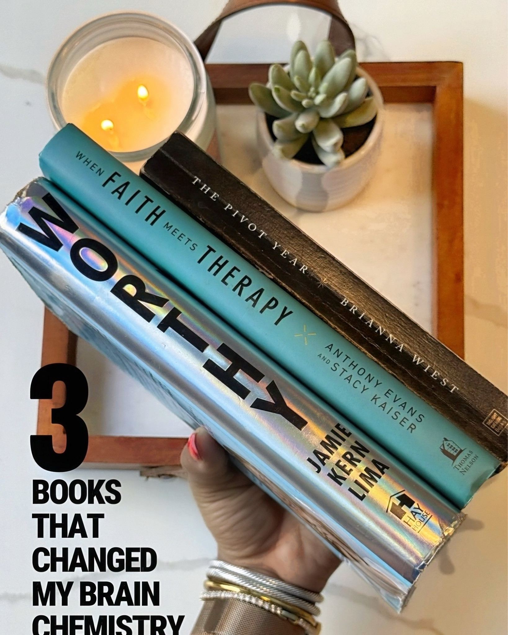 ✨ The most important glow-up of my 30s didn’t begin in my closet. It began with how I saw myself, how I navigated change and how I made room for both faith and healing. 📚✨
——
These three books carried me through very different chapters:
——
💎 Worthy reshaped my perspective on worthiness. It showed me that who I was and what I could accomplish were not defined by past mistakes, difficult seasons or other people’s limited perceptions of me.
——
🧭 The Pivot Year became a daily source of encouragement, offering thoughtful perspective and timely reminders as I navigated the space between who I had been and who I was becoming.
——
🙏🏾 When Faith Meets Therapy reminded me that faith and therapy can belong in the same conversation. It challenged me to pair prayer with honest self-examination, healthier boundaries, difficult conversations and the willingness to seek support.
——
🗺️ Together, these books became a roadmap through uncharted territory, helping me find direction in seasons no one else could navigate for me. I carried their lessons into how I lead, love, make decisions and move through change.
——
✨ Creating a beautiful life, one chapter at a time, has required me to turn a few pages internally too.
——
💭 Which chapter are you navigating right now: rebuilding 💚, pivoting 🩵or healing 💜, or becoming 🤍?
•
•
• 𝓍𝑜, 𝒶𝓈𝒽𝓁𝑒𝓎 𝓂𝒶𝓇𝒾𝑒 💋•
•
🔗 the books are on my ShopMy + in my stories 🔗 
•
#BookRecommendations #BooksThatChangedMyLife #PersonalGrowthBooks #FaithAndTherapy #readingforgrowth