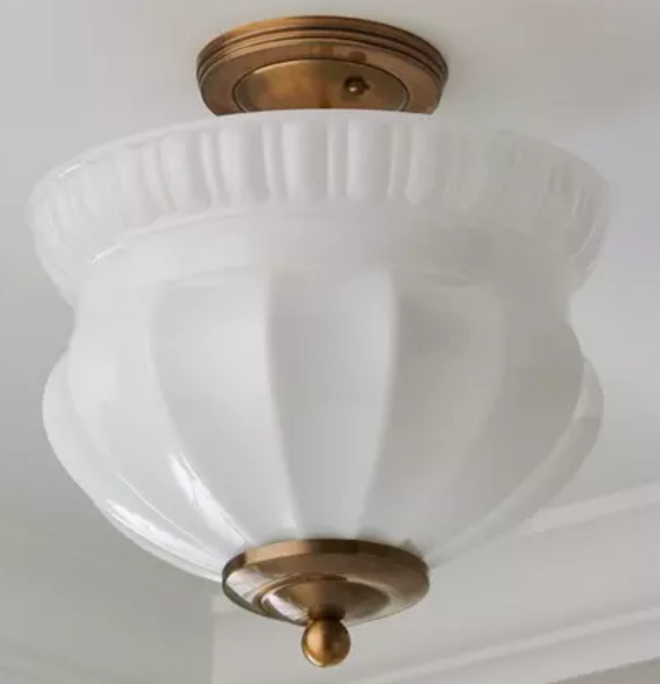 New flush mounts for the hallway! 