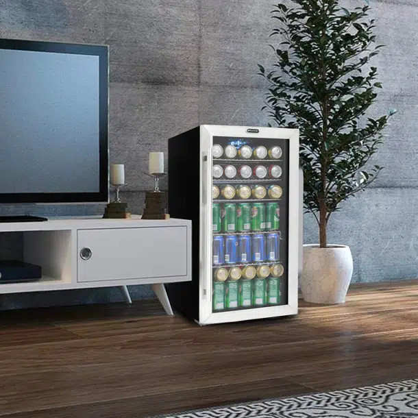 Summit Appliance 110 Cans (12 oz.) Outdoor Rated Freestanding Beverage Refrigerator | Wayfair North America