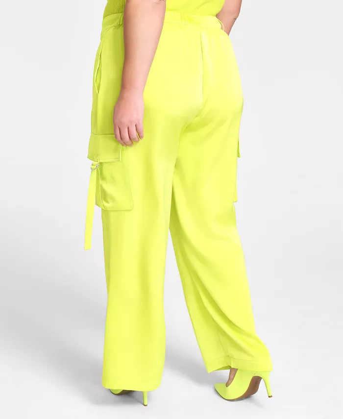Trendy Plus Size Straight-Leg Cargo Pants | Macy's