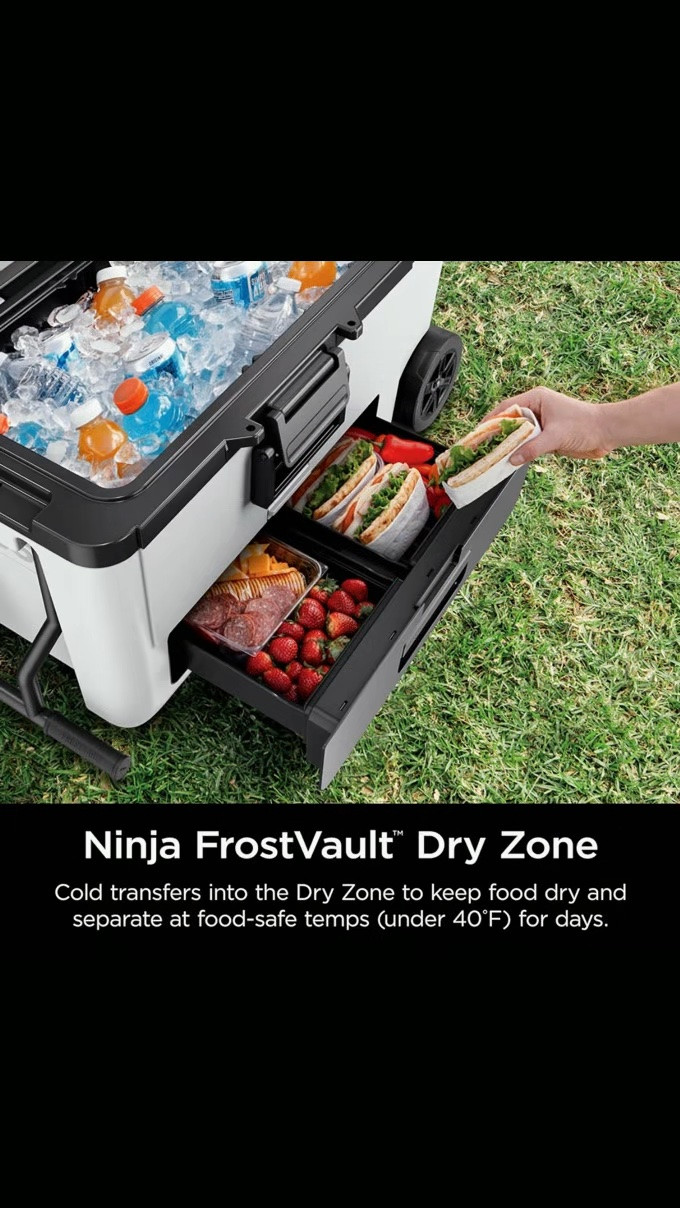 Shop this liked time deal below ⬇️: Ninja 65qt Wheeled Cooler with Cold Dry Zone | Integrated Fridge-Temp Dry Storage Drawer | Keeps Ice 🧊Cold for Days

#LTKActive