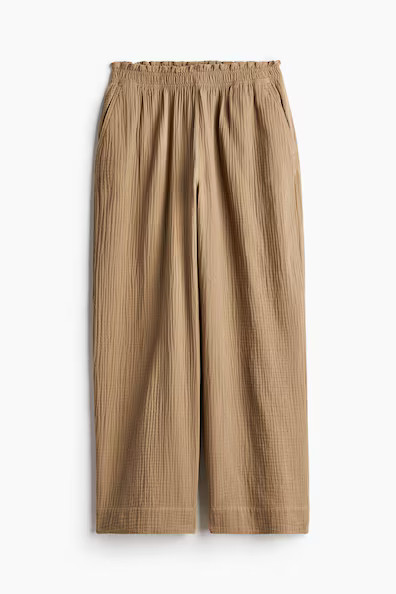 H & M - Paper-bag Pants - Beige | H&M (US + CA)