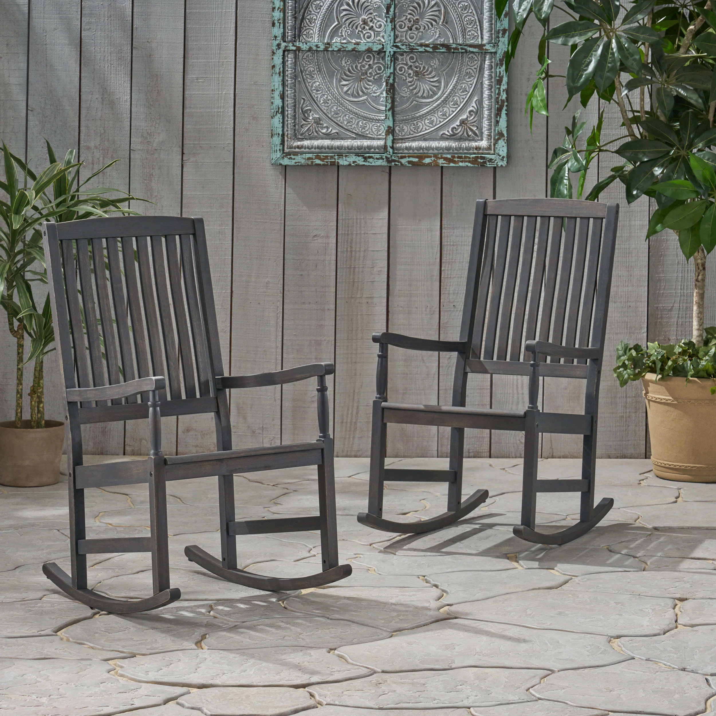 Mccomb Acacia Outdoor Chair (Set of 2) | Wayfair North America