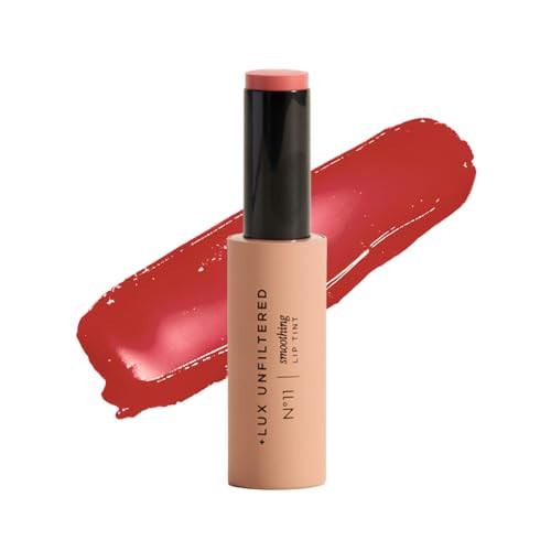 + Lux Unfiltered N°11 Smoothing Hydrating Lip Tint for Women - Tinted Lip Balm with Jojoba & Sunflower Oil - Lightweight, Moisturizing, Semi-Sheer Color - Vegan & Cruelty-Free - Guava (Pink) | Amazon (US)