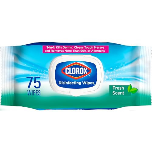 Clorox Disinfecting Wipes, Cleaning Wipes Flex Pack, Fresh Scent, 75 Count (Pack May Vary) | Amazon (US)