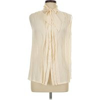 Weekend Max Mara Sleeveless Blouse: Ivory Tops - Size Large | ThredUp (US)
