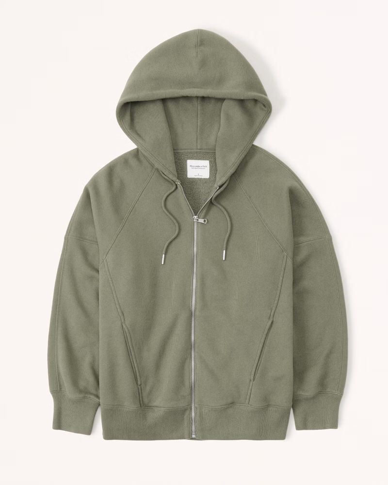 Essential SoftAF Max Boyfriend Full-Zip | Abercrombie & Fitch (US)