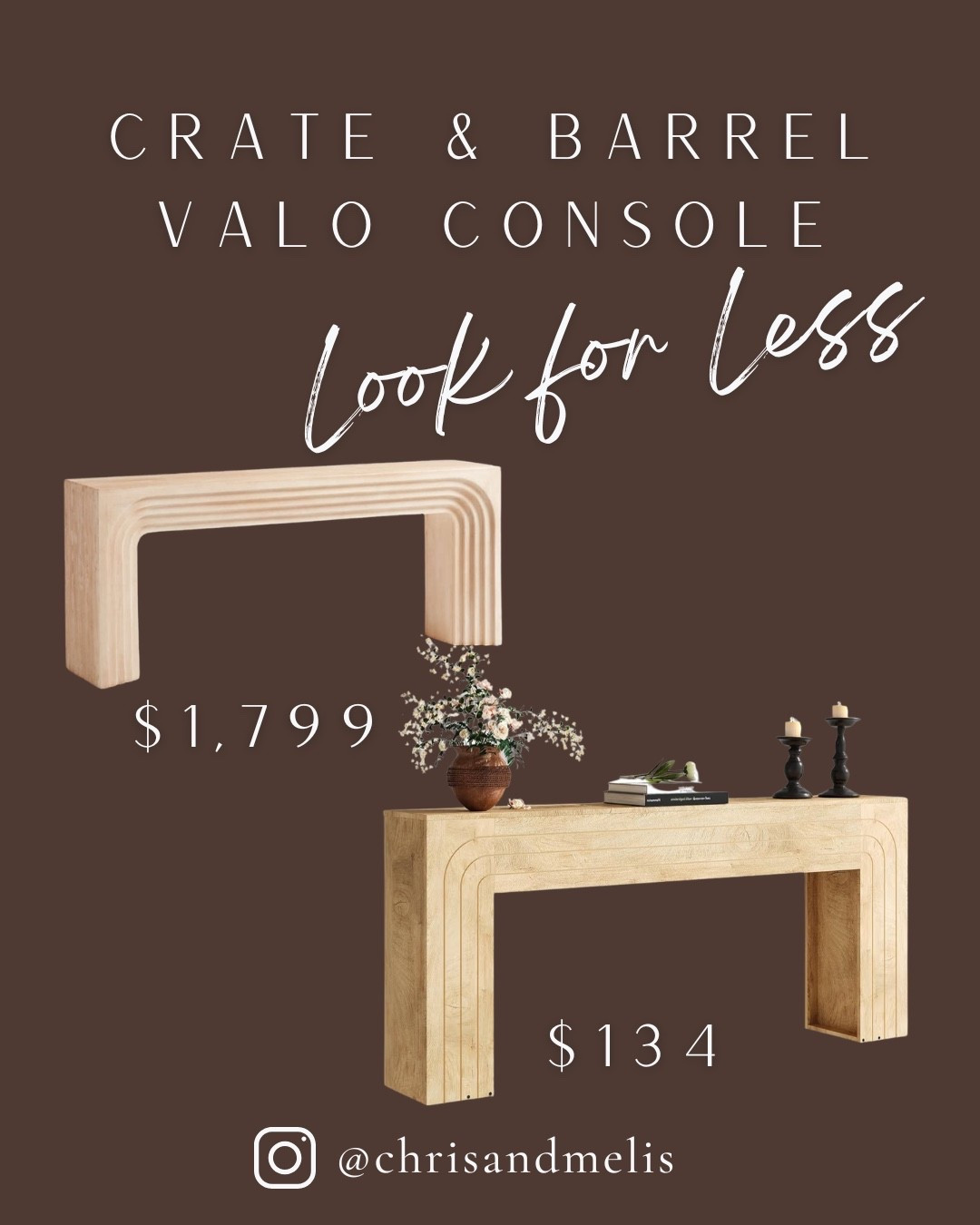 This console table gives you the Crate & Barrel Valo look for $1,600 less! 

Entryway table
Sofa table
Living room decor

#LTKSaleAlert #LTKHome