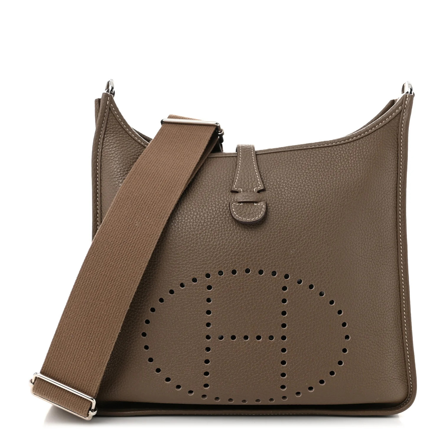 Taurillon Clemence Evelyne III PM Etoupe | FASHIONPHILE (US)