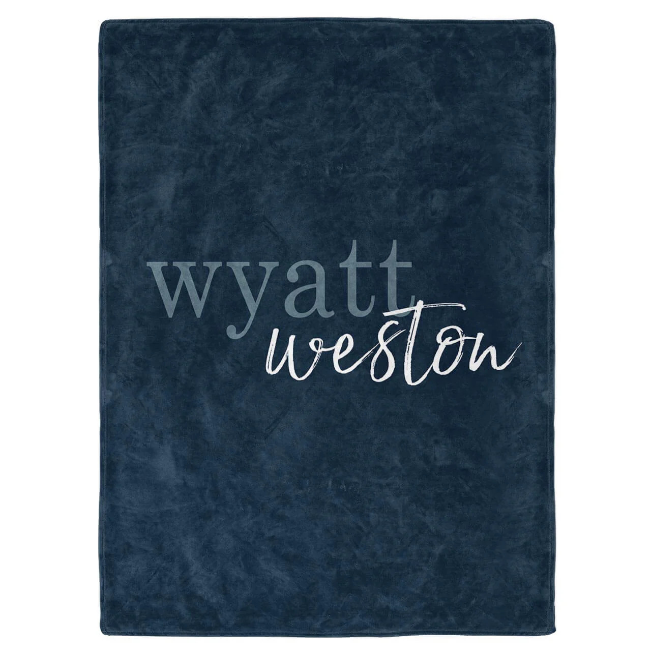 Color Story | Dark Navy Personalized Toddler Blanket | Caden Lane