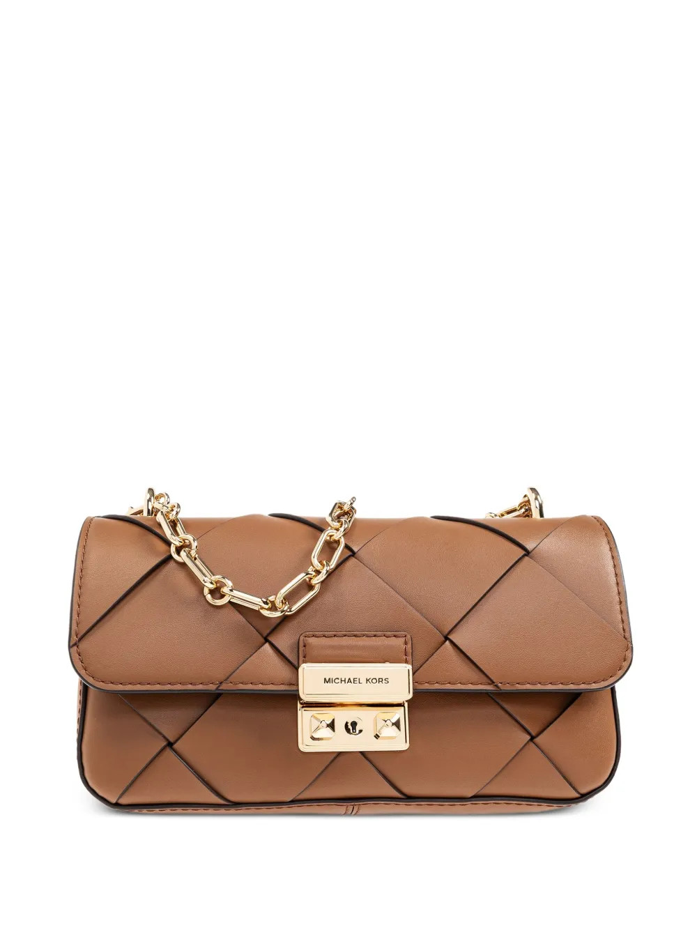 Michael Michael Kors Leather Shoulder Bag  | Brown | FARFETCH AU | Farfetch Global