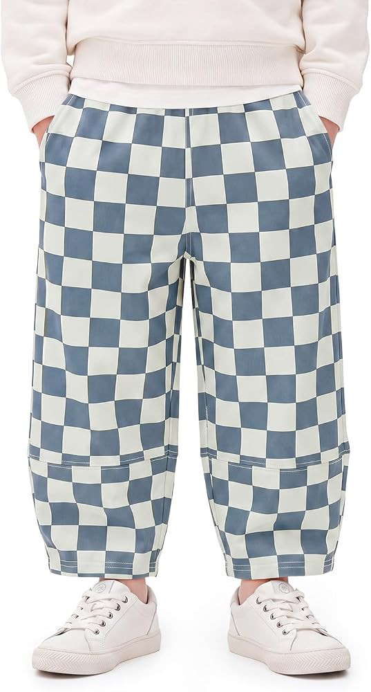 Haloumoning Toddler Baby Boy Checked Balloon Pants Elastic Waist Bottoms | Amazon (US)