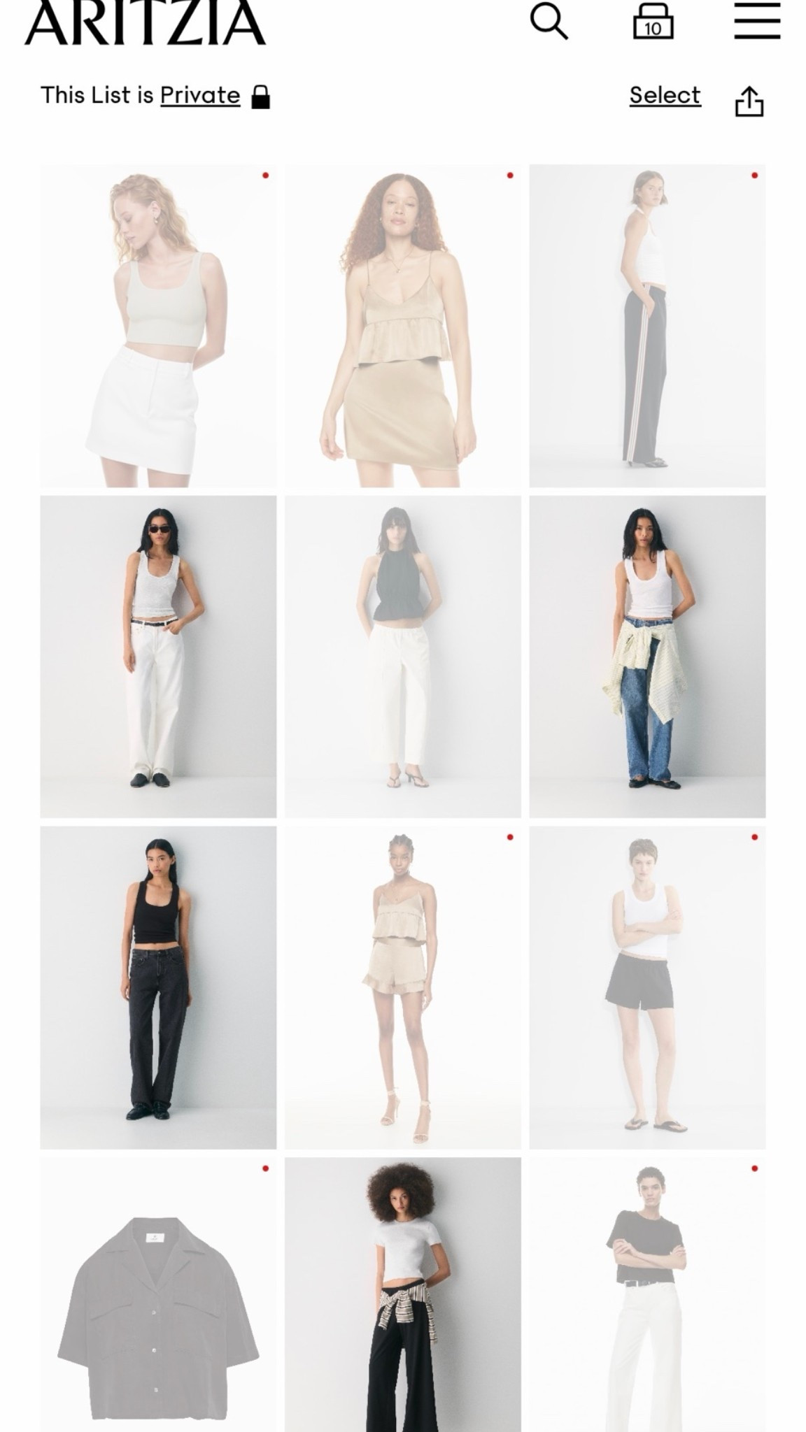 What’s in my cart for the Aritzia sale! ✨