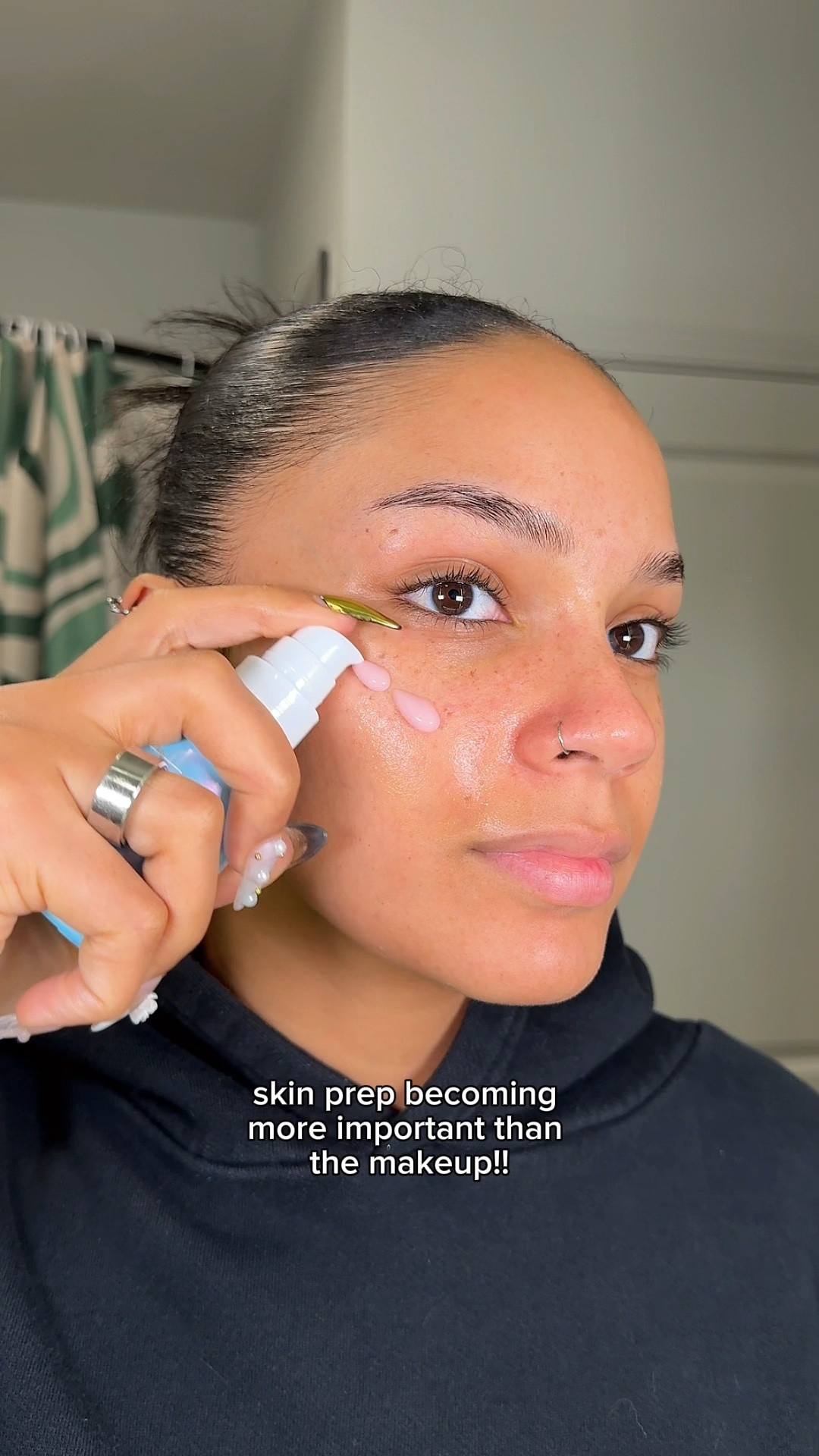 Skin prep> makeup