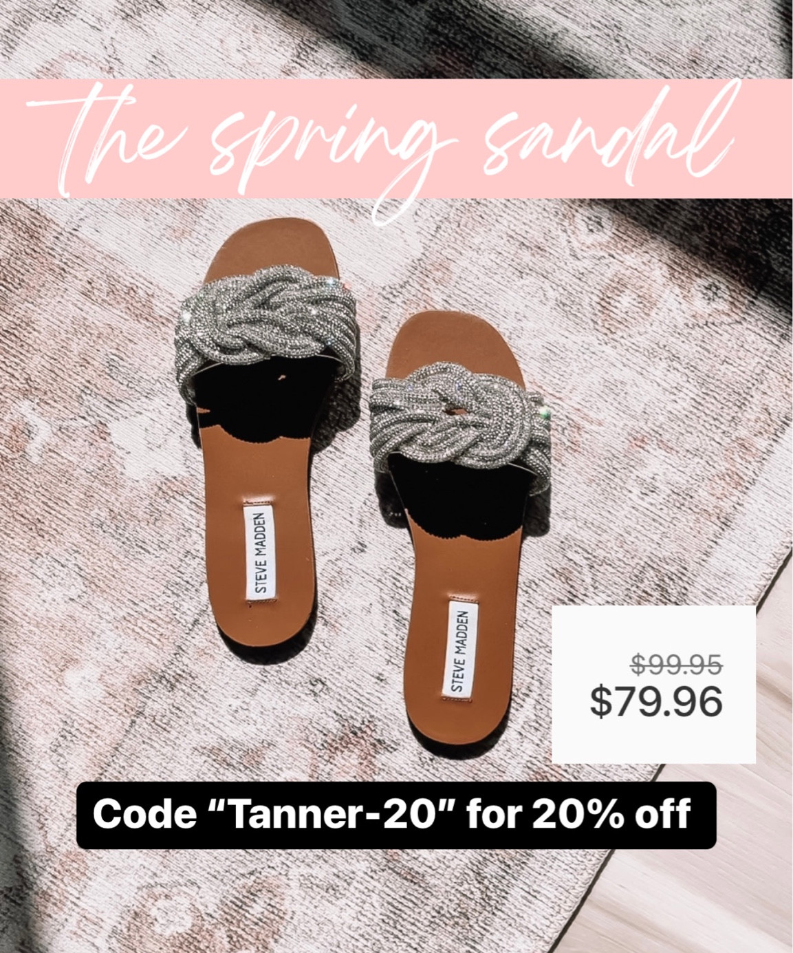 #SteveMadden just dropped THE BEST #SpringSandal and is giving us 20% off with code “Tanner-20”  #resortwear #springfashion #sandals 

#LTKstyletip #LTKSeasonal #LTKshoecrush