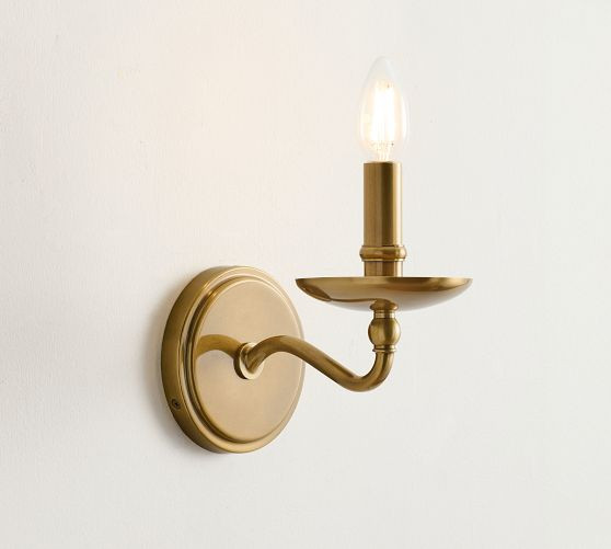 Lucca Iron Single Sconce (8") | Pottery Barn (US)
