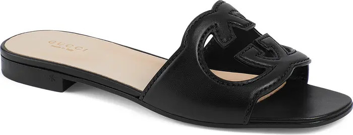 Interlocking G Cutout Slide Sandal (Women) | Nordstrom