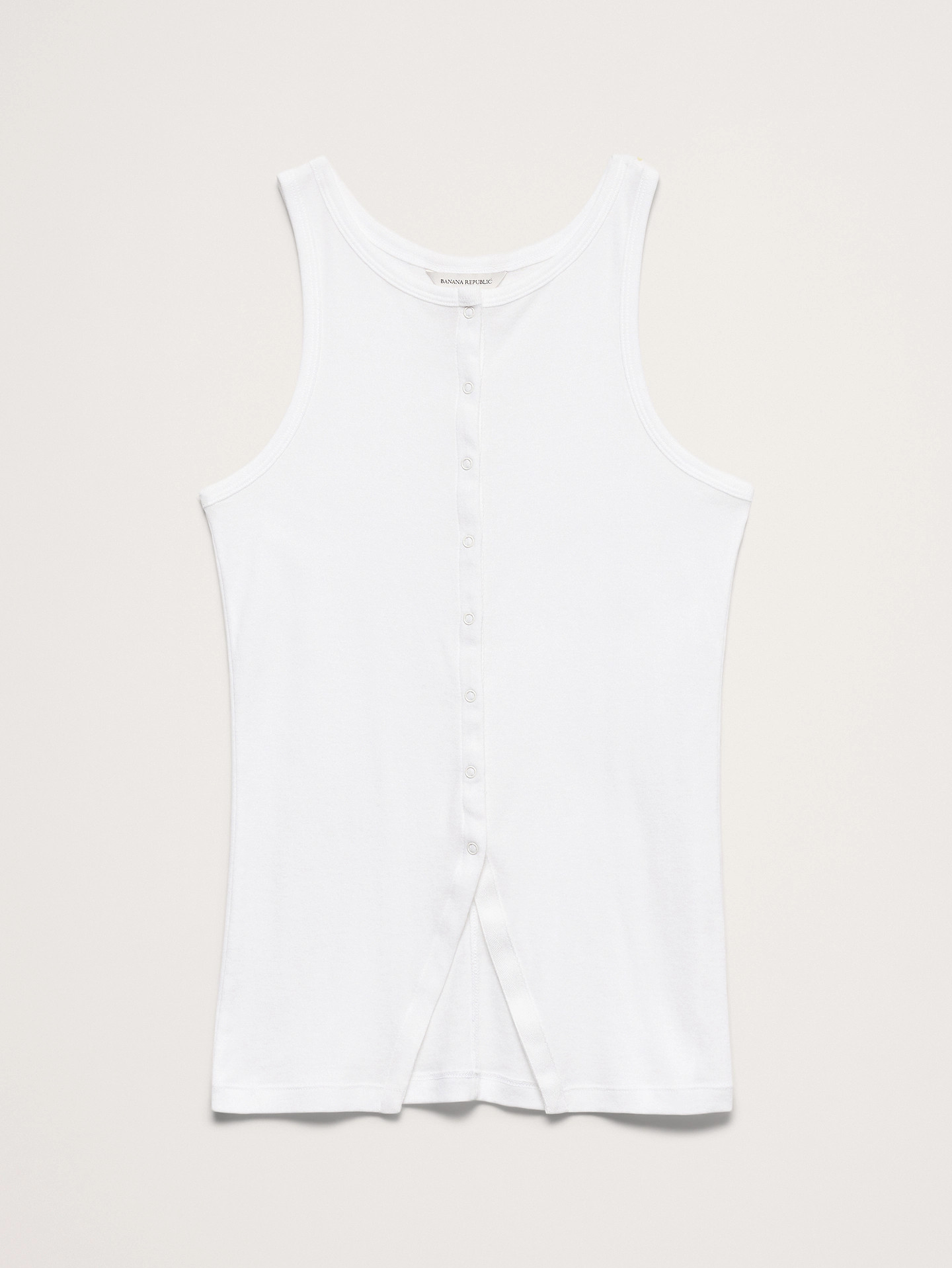 Airy Cotton Snap-Front Tank | Banana Republic (US)