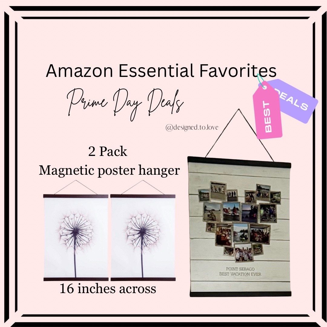 My Amazon Prime Day Essentials ✨ On Sale Now!
Grab this beautiful set of wooden magnetic poster/picture hangers while on SALE! 

🛍️Everything is linked on my LTK and in my Amazon Storefront — don’t wait, these go fast!

#MagneticPosterHanger
#AmazonFinds #PrimeDayDeals #LTKSaleAlert 
#AmazonMustHaves