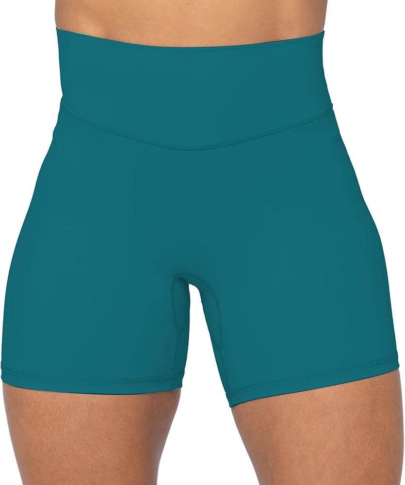 Sunzel No Front Seam High Waist Biker Shorts for Women, Squat Proof Yoga Workout Gym Bike Shorts | Amazon (US)