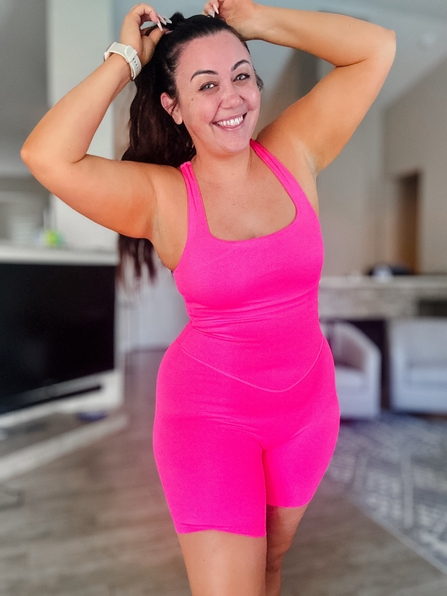 Vitality jumpsuit on SALE! 
Size XL

Fuegos for dancing of course! 
Code BRENNA10 for a discount 

#LTKMidsize #LTKActive #LTKSeasonal