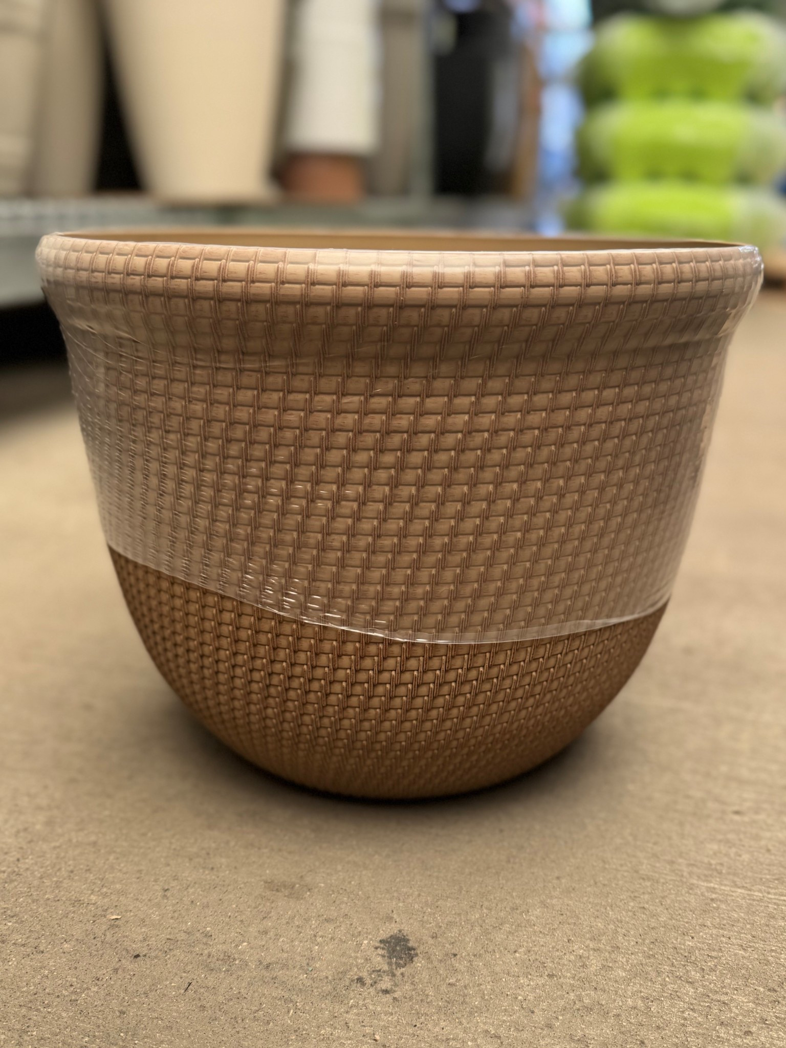 Khaki Recycled Resin Planter
 12in tall 

#LTKHome #LTKSeasonal #LTKStyleTip