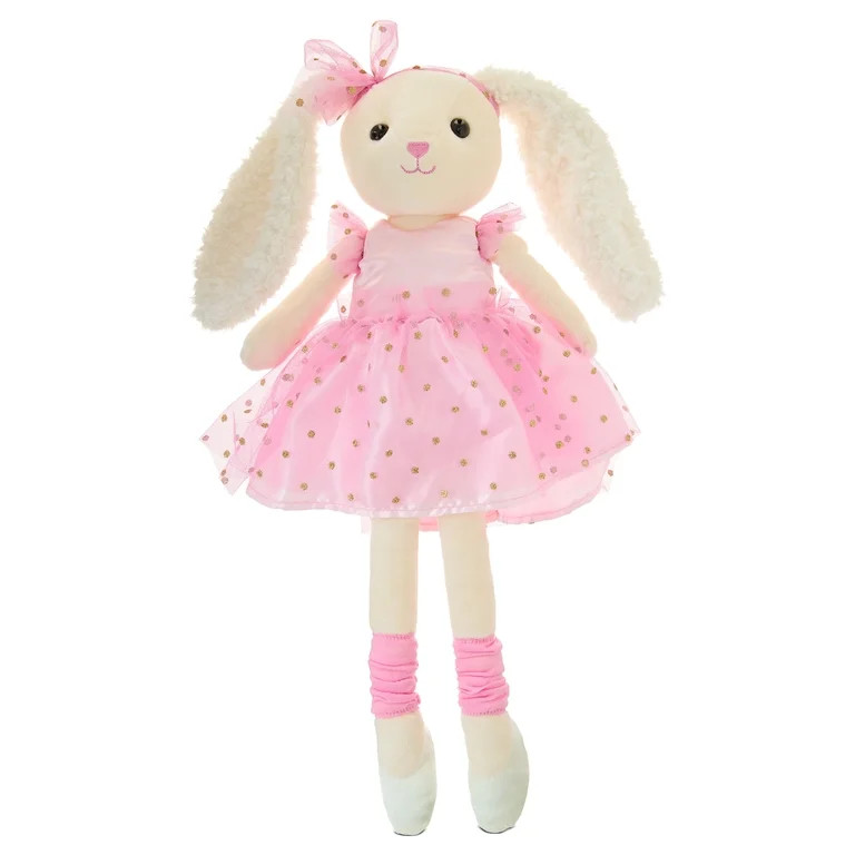 Medium Ballerina Bunny Plush, Pink and Cream, 20", Easter by Way To Celebrate | Walmart (US)