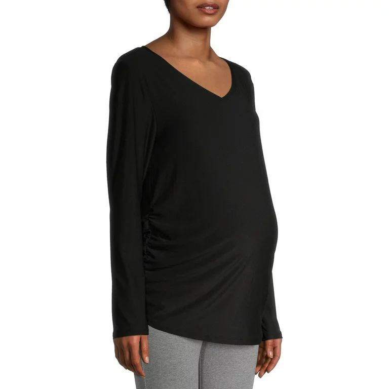 Time and Tru Women's Maternity Long Sleeve T-Shirt - Walmart.com | Walmart (US)