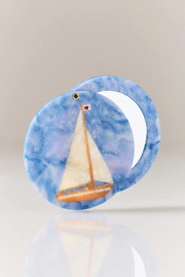 Solar Eclipse Handpainted Compact Mirror | Anthropologie (US)