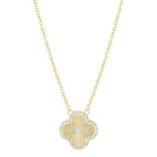 Electric Picks Clover Icon Necklace - Gold Plated Women's Necklace, Perfect for Any Occasion, Versatile Design | Amazon (US)