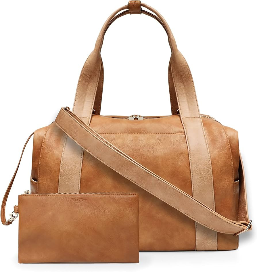 miss fong Diaper Bag Tote, Baby Bag,Leather Diaper Bag,Baby Tote Bag with 9 Diaper Bag Organizer,... | Amazon (US)