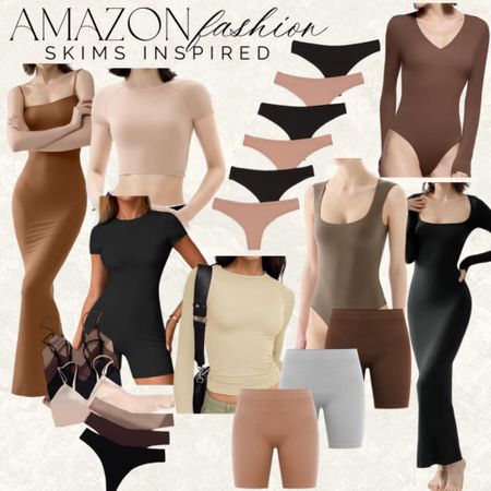 Amazon Fashion basics to add to your closet! #Founditonamazon #amazonfashion #inspire #womensstyle skims inspired 

#LTKfindsunder50 #LTKfindsunder100 #LTKstyletip