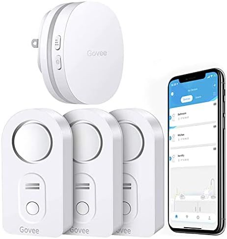 Govee WiFi Water Sensor 3 Pack, 100dB Adjustable Alarm and App Alerts, Leak and Drip Alert with E... | Amazon (US)