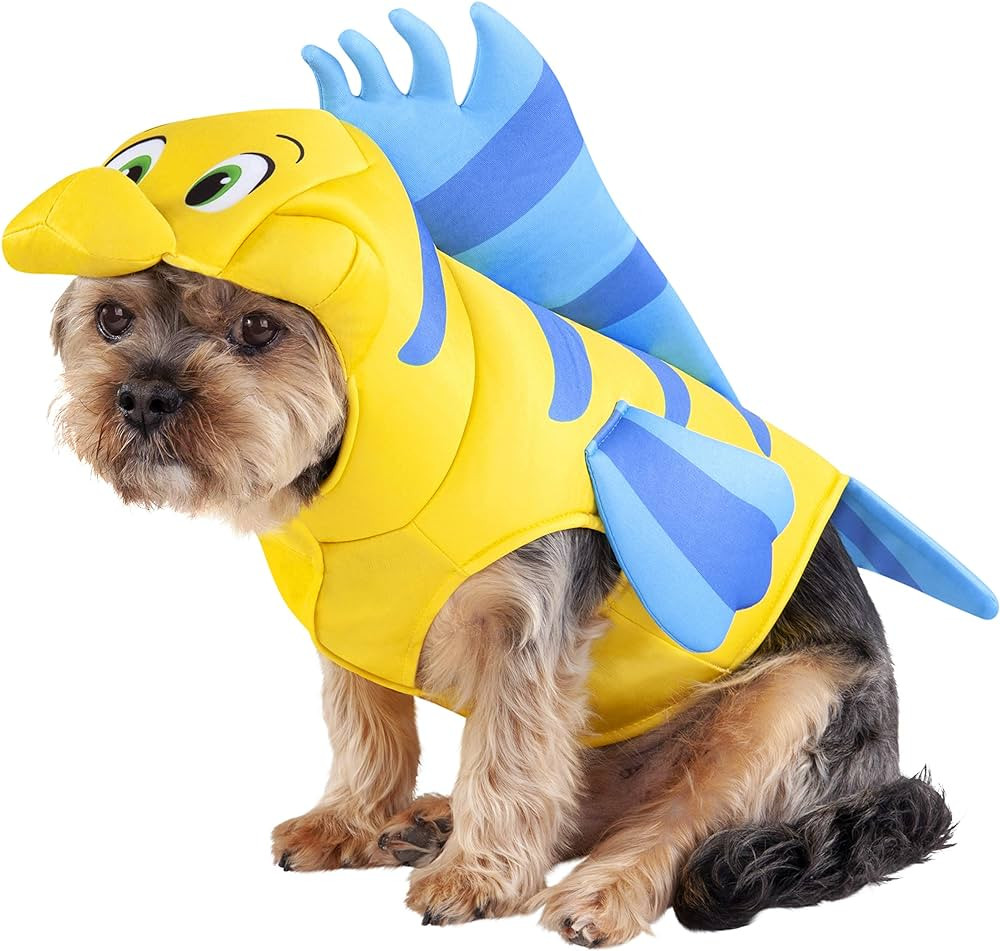 Rubie's Disney Little Mermaid Flounder Pet Costume, As Shown, Small | Amazon (US)