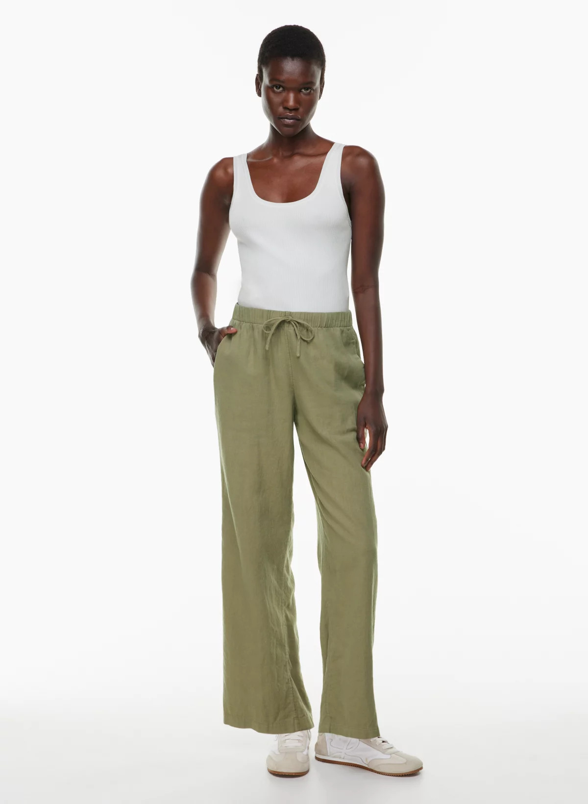 SONTAG LINEN PANT | Aritzia