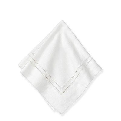 Linen Double Hemstitch Cocktail Napkins | Williams-Sonoma