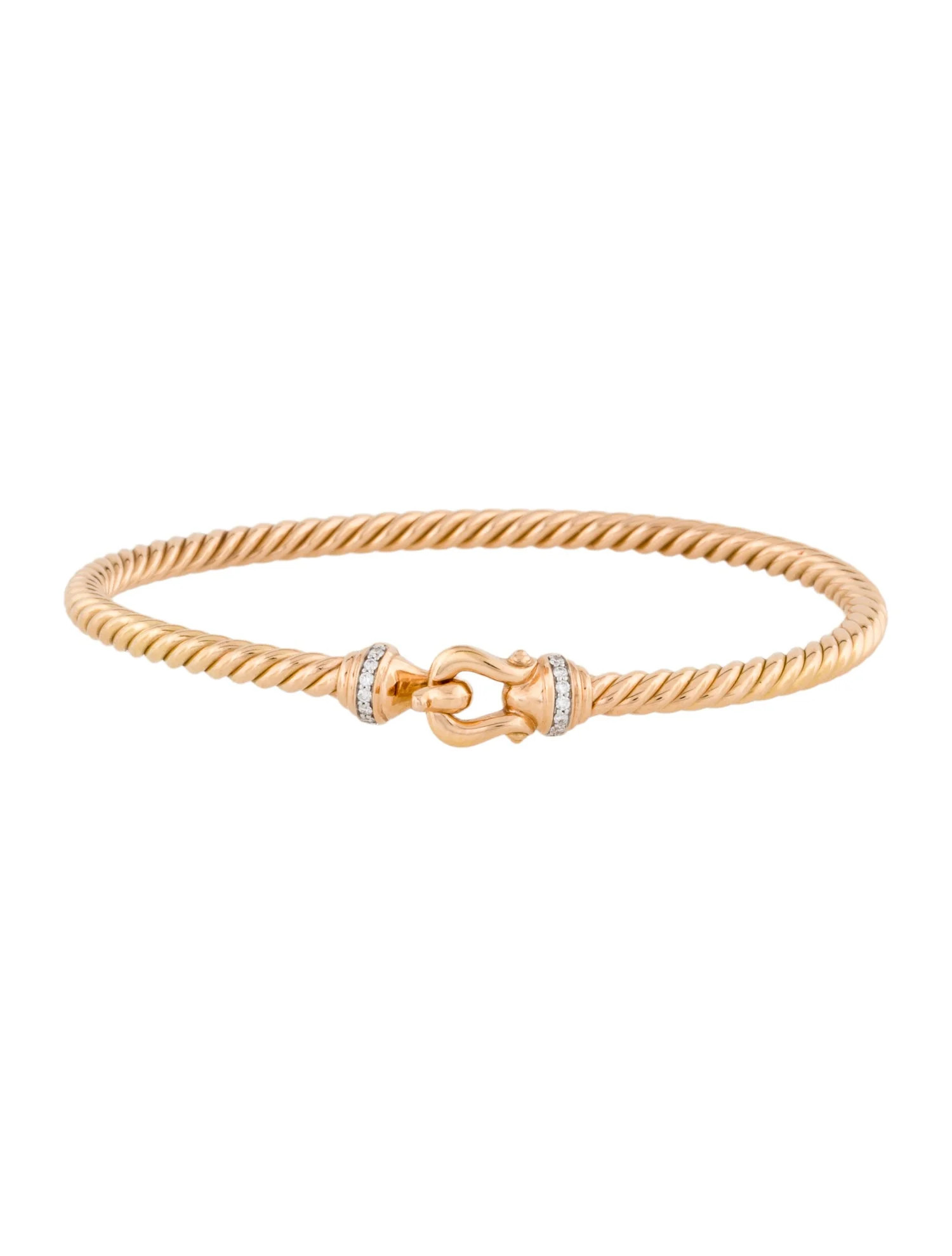 18K Diamond Buckle Cablespira® Bracelet | The RealReal