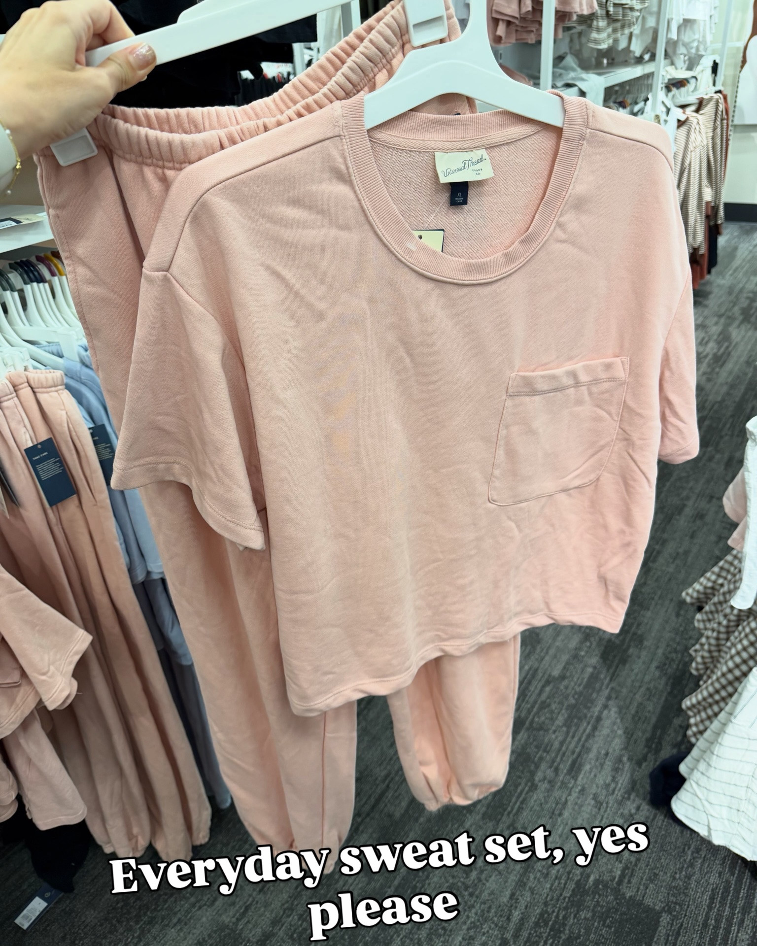 Mix and match relaxed boxy tee and sweatpants at Target, come in several colors. #targetfashion