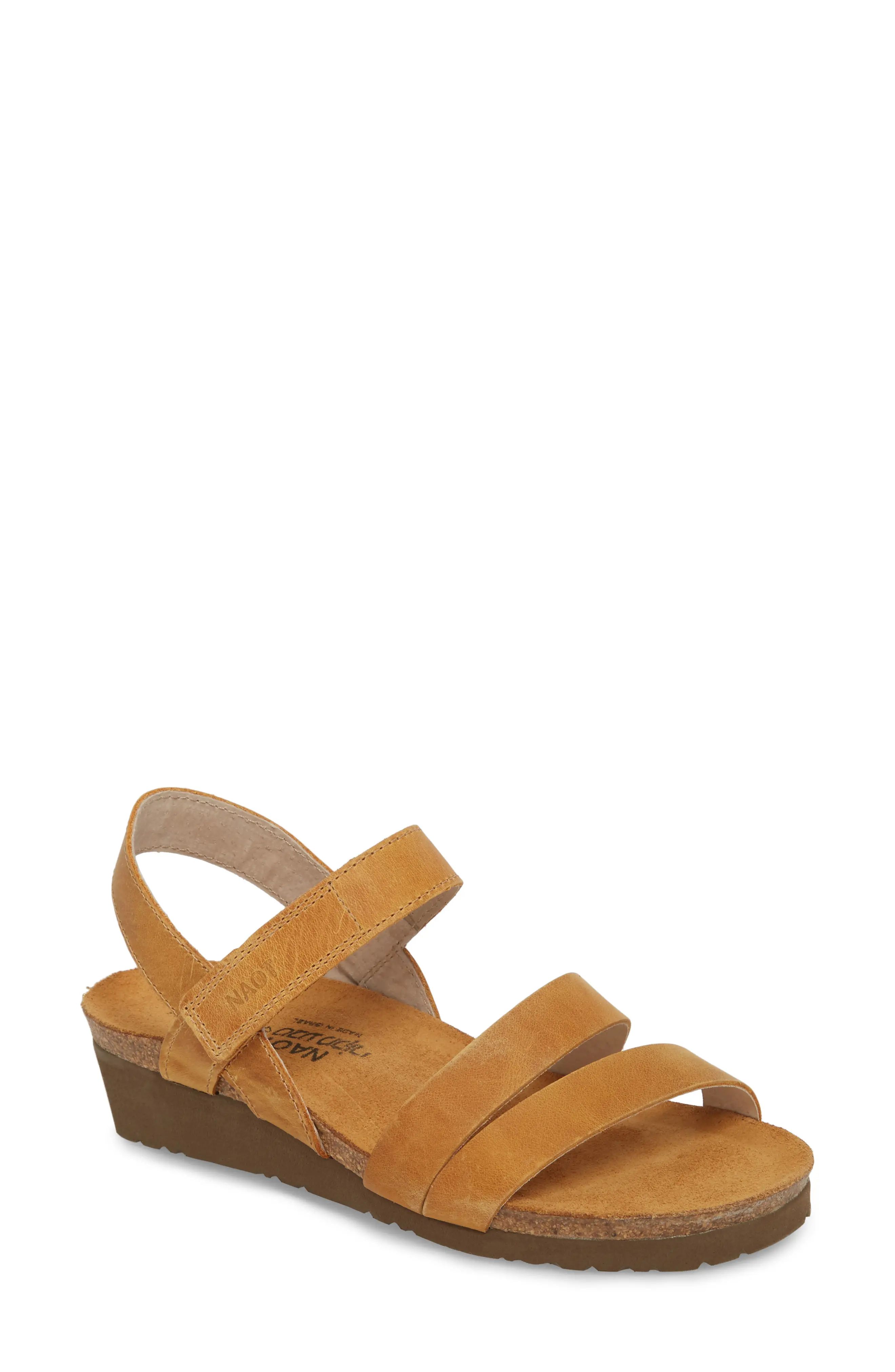 Women's Naot Kayla Wedge Sandal, Size 5US - Beige | Nordstrom