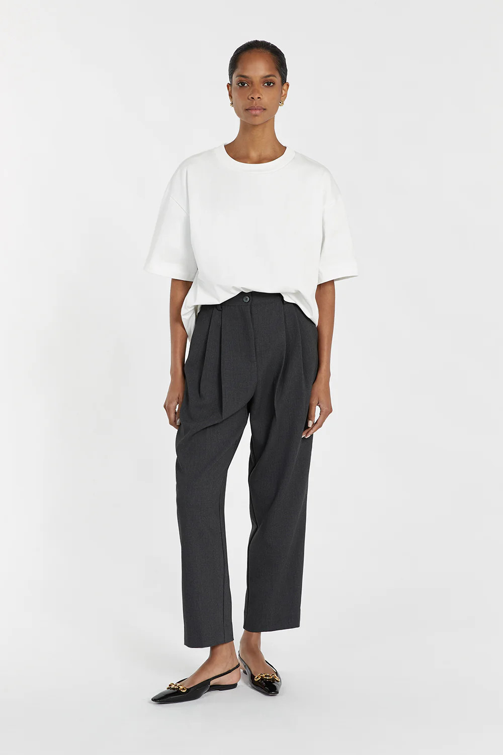 CAREY CHARCOAL TAPERED PANT | DISSH