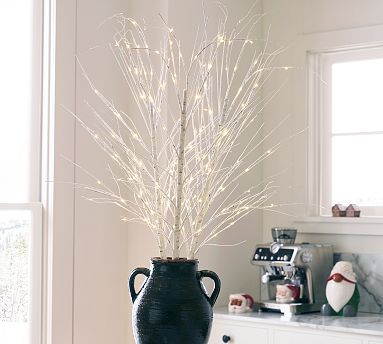 Light Up Faux Birch Twig Branches - Set of 3 | Pottery Barn (US)